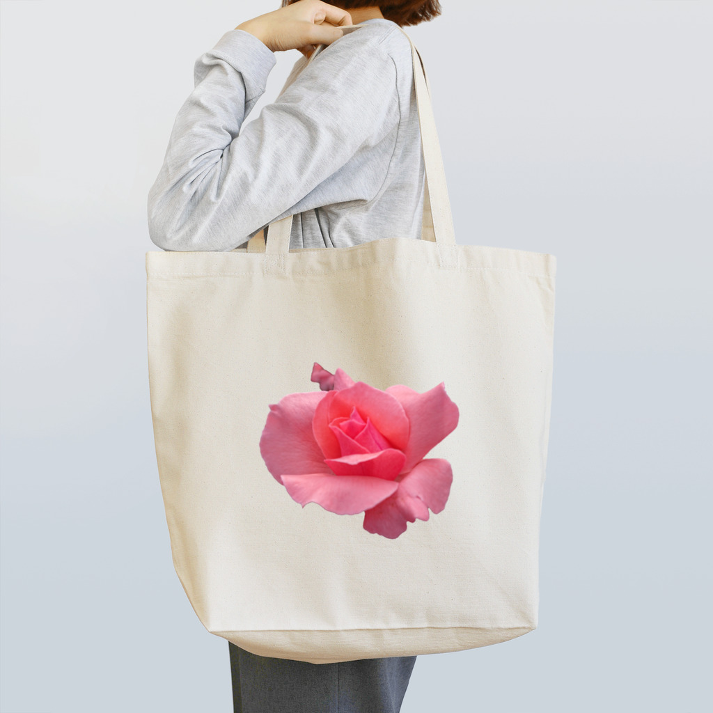 でおきしりぼ子の実験室のThe Rose (Half-blooming) トートバッグ