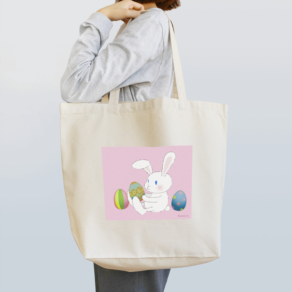 Kasaco's Design Roomのイースターのうさぎ Tote Bag