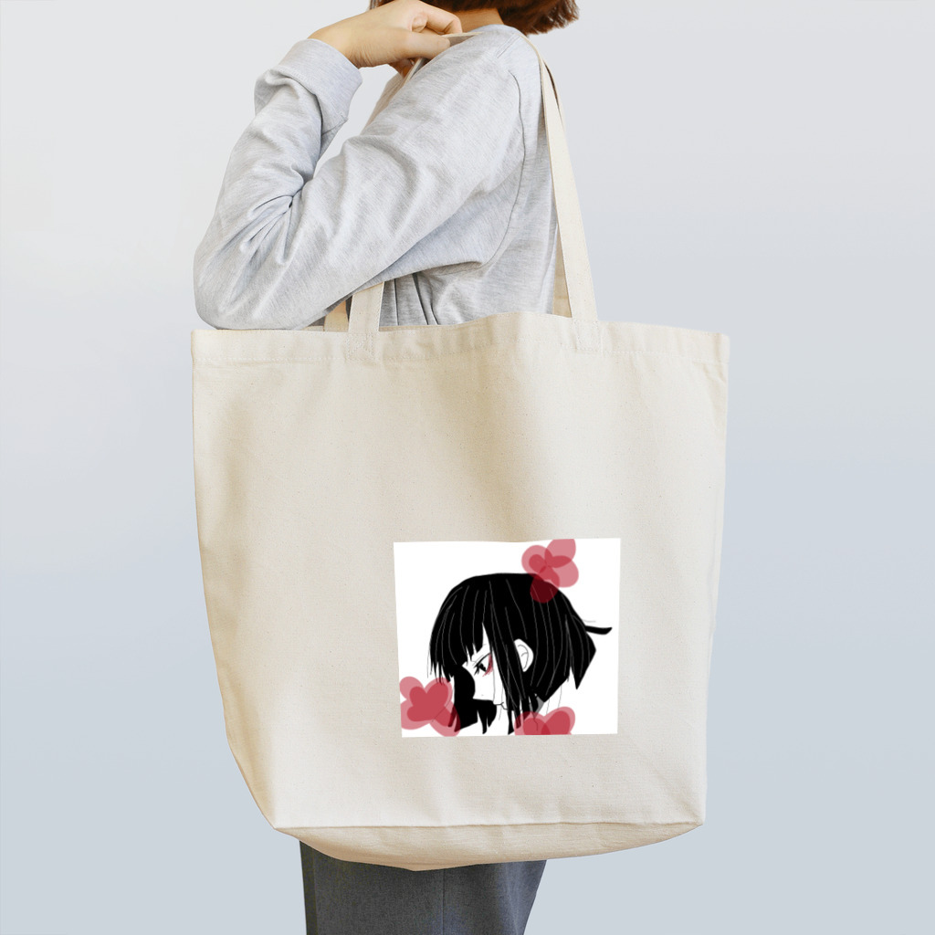 青リンゴのゆめかわいい女の子 Tote Bag