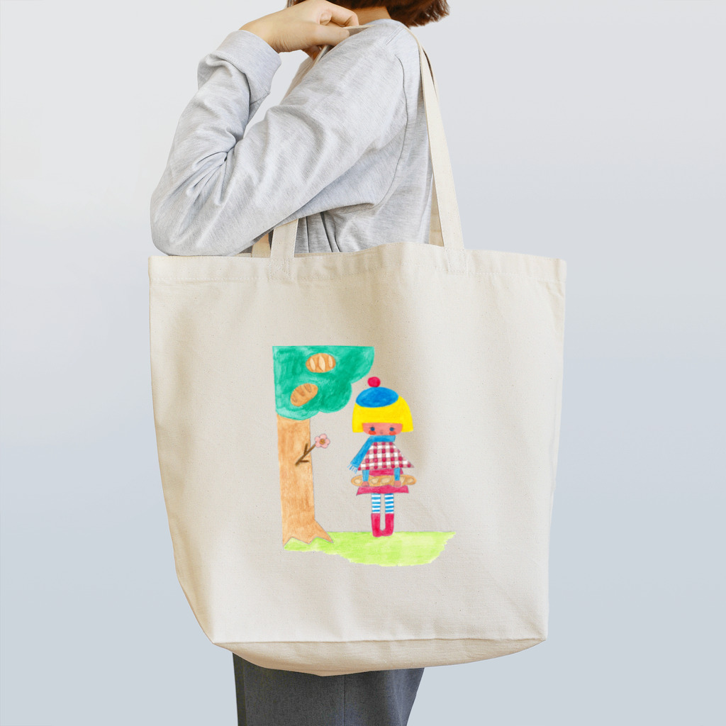 soramame*のパンのなる木からおっこちたバケット Tote Bag