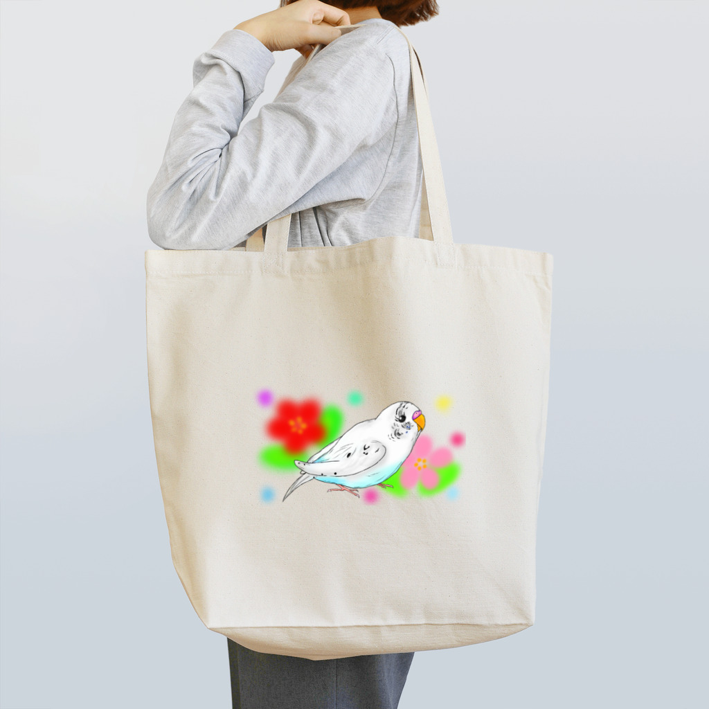 Lily bird（リリーバード）のセキセイインコのピーコちゃんⅡ Tote Bag