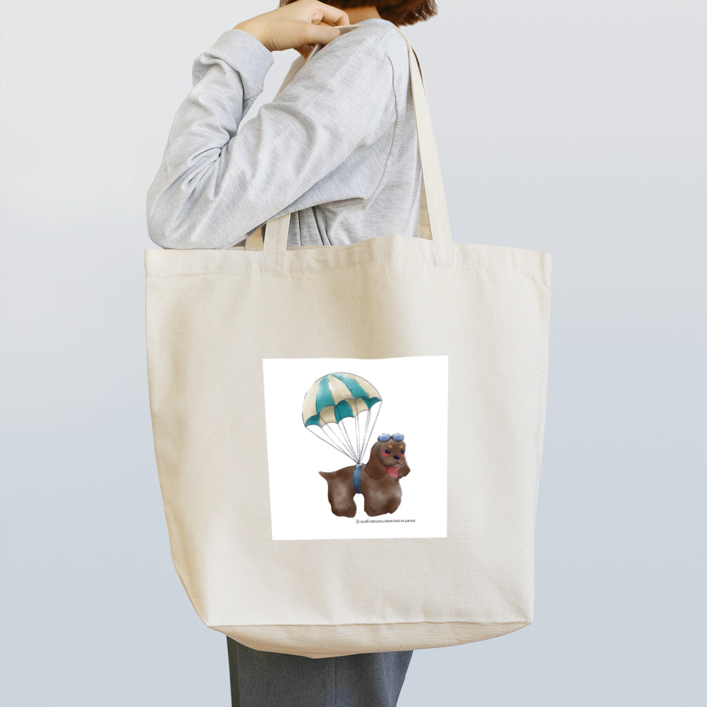 niinastaのパラシュートだコッカー Tote Bag