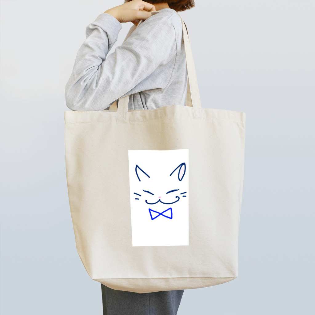 コマネコのネコ（blue） Tote Bag