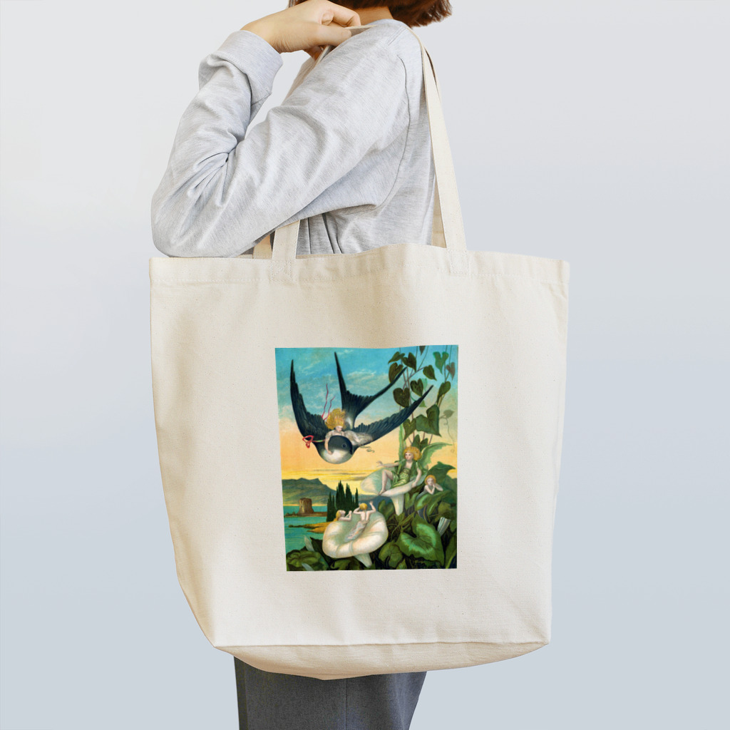 世界の絵画アートグッズのエレナー・ヴェア・ボイル 《おやゆび姫》 Tote Bag