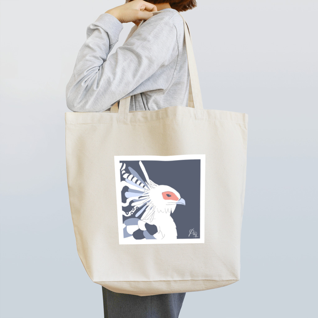 シン・オカダ(shinoka)の蛇喰鷲 ヘビクイワシ [ #珠鶏雑貨 ] トートバッグ