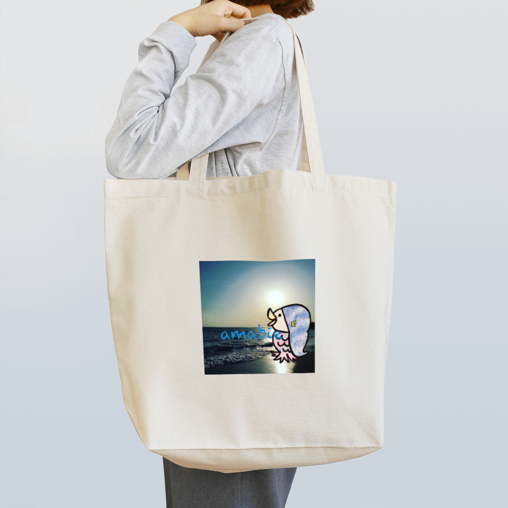 jelly_swimmyのᎢo the sea アマビエさま Tote Bag