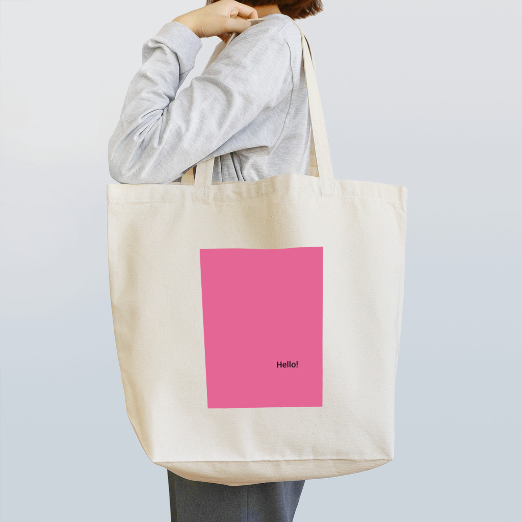Su-roomのHello pink トートバッグ