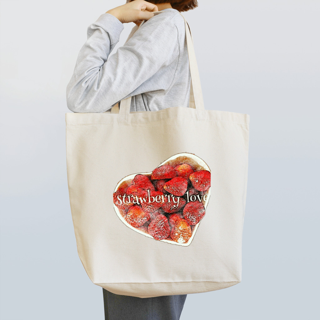 beautiful_aのstrawberry love トートバッグ