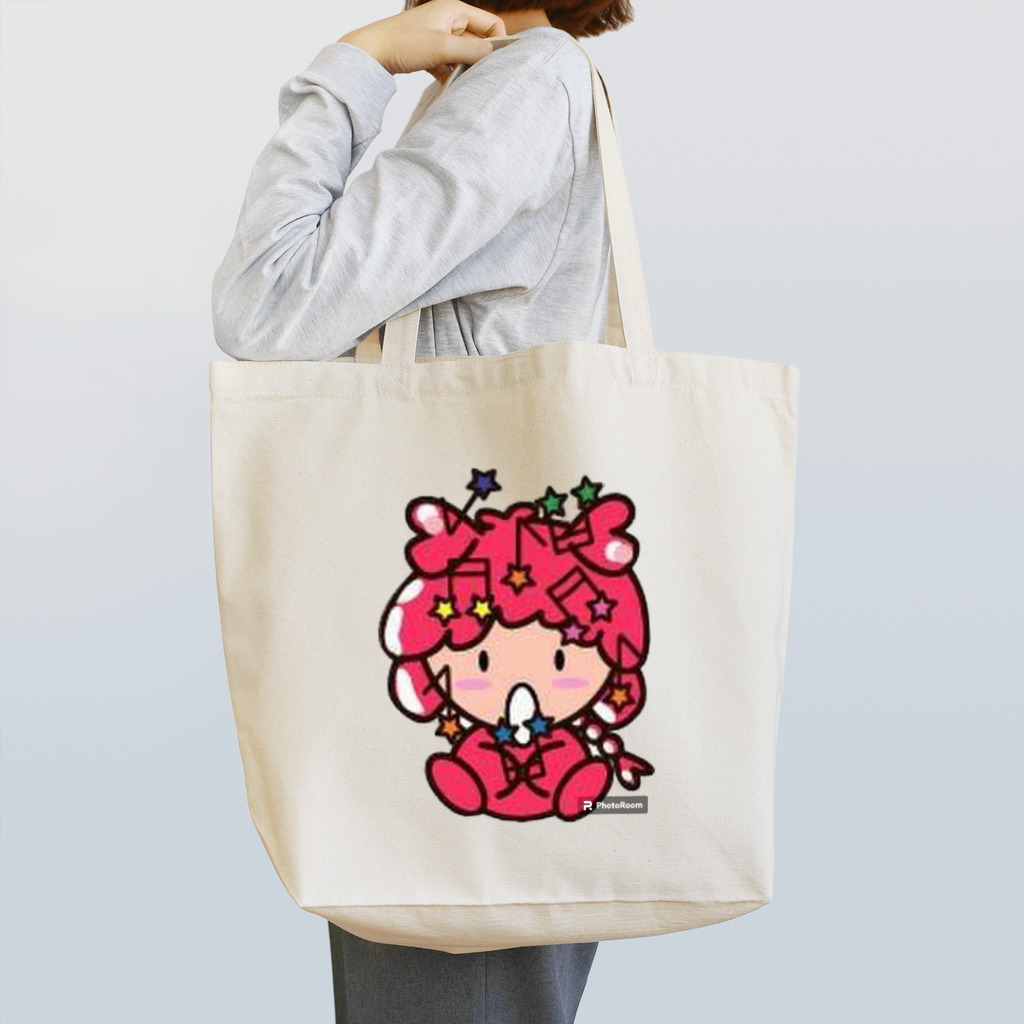 社会人アーティストまえぽんのおんぷのぽんちゃん印 Tote Bag