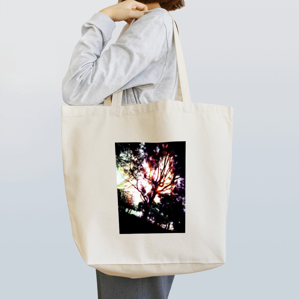 白夢の虹と木 Tote Bag