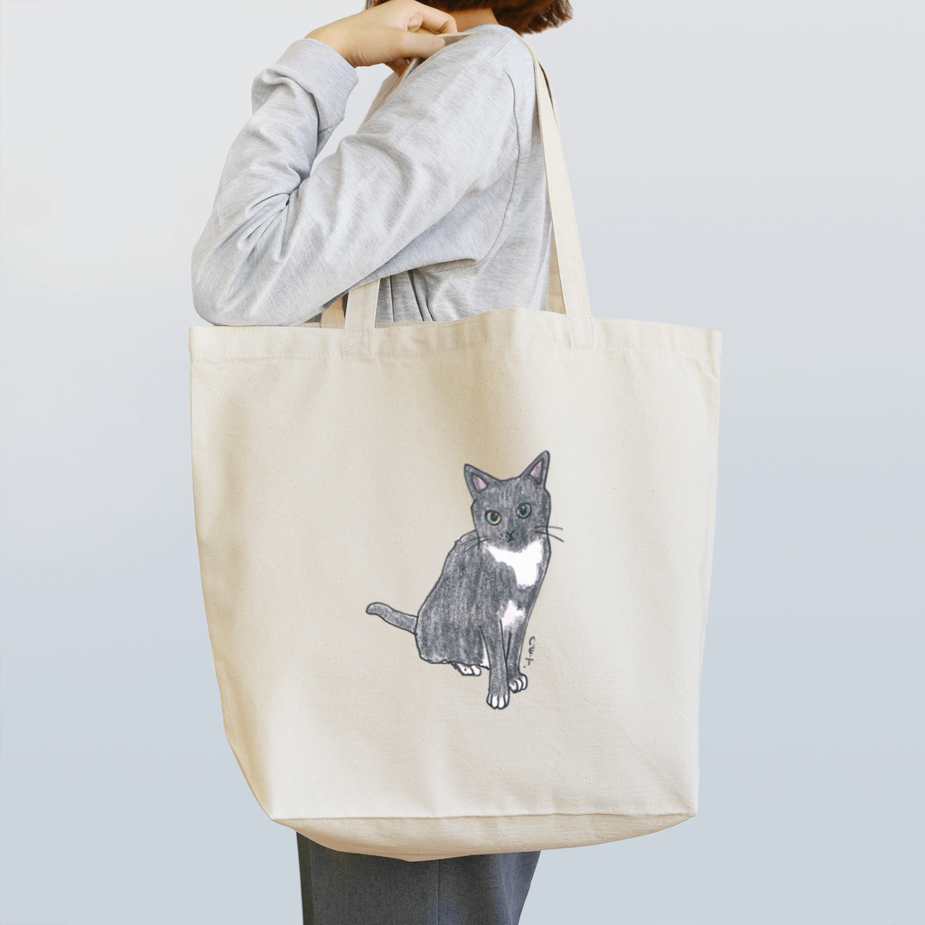 CUROGNACの100nyans097.tuxedcat Tote Bag