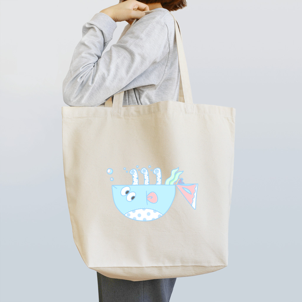 なきむしいもむしのさかなとチンアナゴとヤドカリ Tote Bag