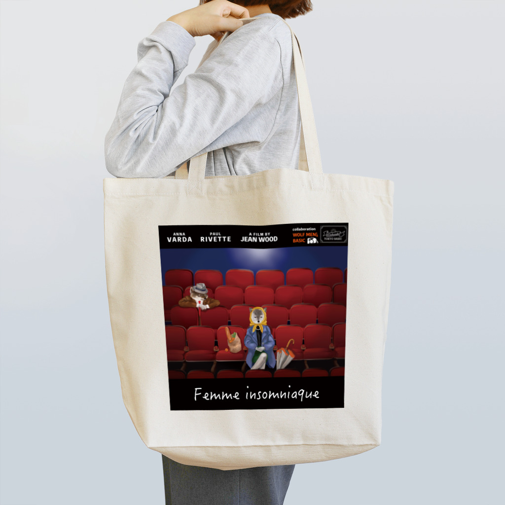 タカラベカオリ(オオカミイラストレーター)の映画「インソムニアの女」公開記念トートバック Tote Bag