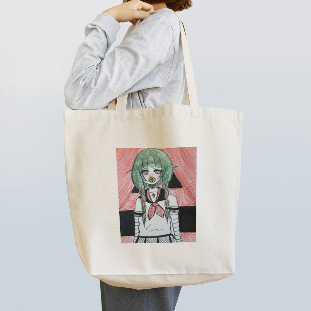 デルカ@龍が如く極クリア済みのセーラー少女と華 Tote Bag