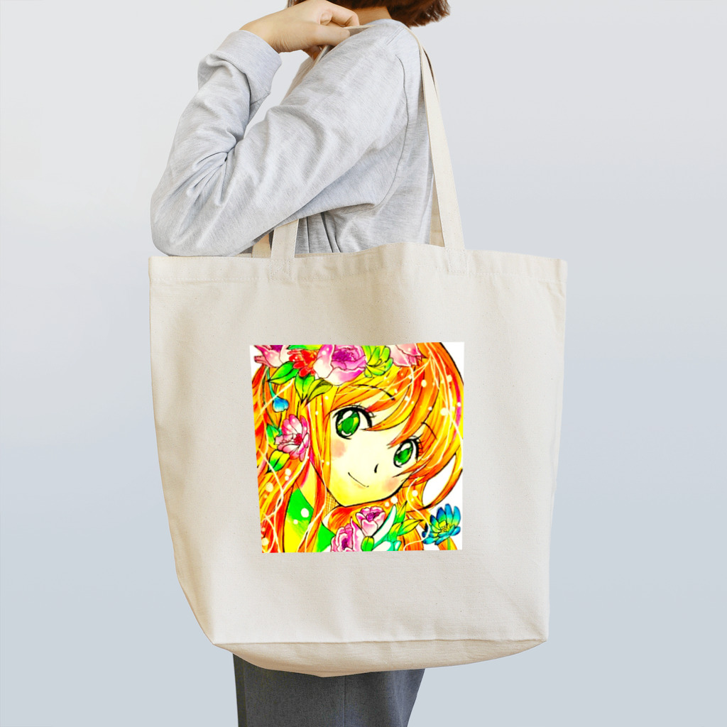miho★art shopのFlower girl Tote Bag