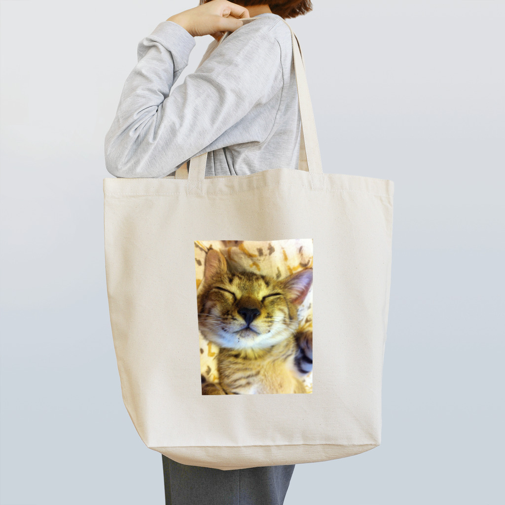 ルッチャムさんのお店のプリン猫にこにこ Tote Bag