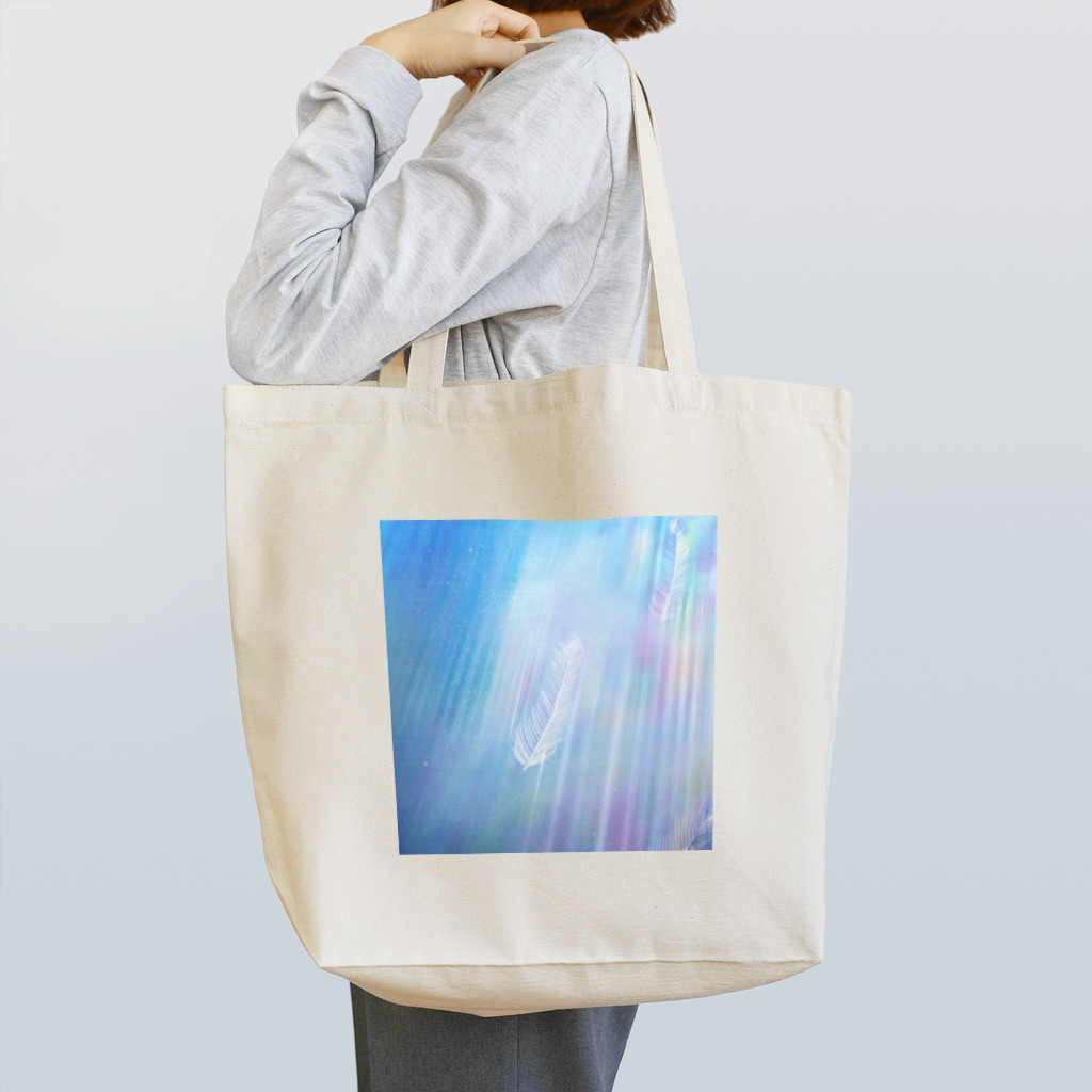 LUCENT LIFEのWIngs in flowing Rainbow Tote Bag