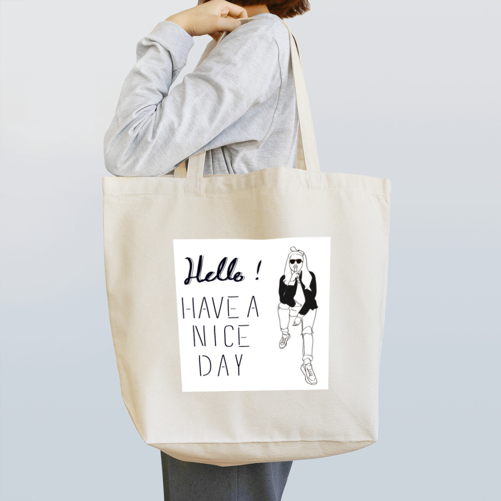 ひろあきのmonarie-have a nice day Tote Bag