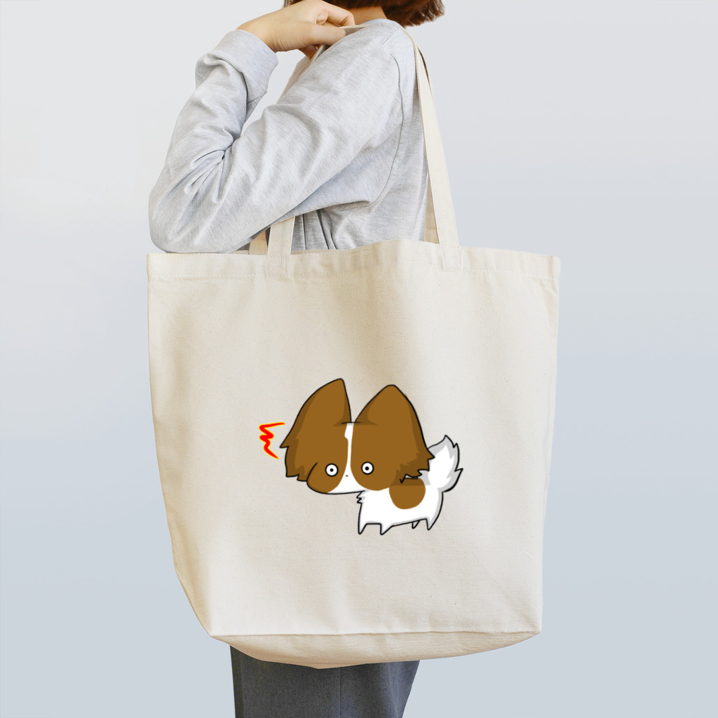 SHIMSHIMPANのびっくりパピヨン Tote Bag