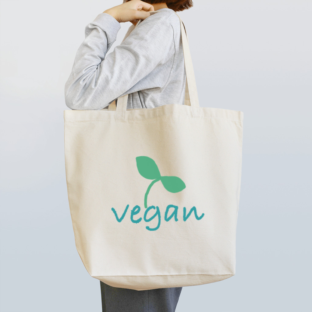 vegan-life-shopのgo vegan life Tote Bag