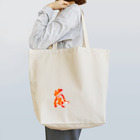 花に嵐の書道室の朱墨で嵐 Tote Bag