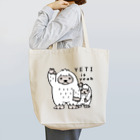 イラスト MONYAAT のイエティのイエ～イ　A Tote Bag