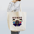 yoshiFactoryの剣道“ＫＥＮＤＯ”男子女子トンボ(レッド) Tote Bag