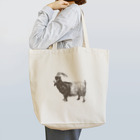 シュールな動物たちのおじいちゃんヤギ Tote Bag