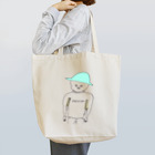 ナガキパーマの脇に本を挟む人 Tote Bag