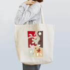 北欧の小さな雑貨店の北欧カーブ　レッド Tote Bag