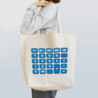 高速紙工業株式会社の電卓blue トートバッグ