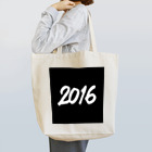 HAPPY 2016の2016正月グッズ SQUARE 666 BLACK Tote Bag