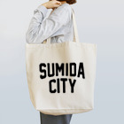 JIMOTO Wear Local Japanの墨田区 SUMIDA CITY ロゴブラック トートバッグ