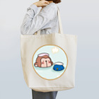 ひまわりラボ！の温泉おさるとペンギン Tote Bag