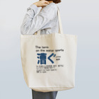 CK & outdoorマガジン店の漕ぐ　黒文字 Tote Bag