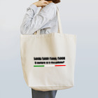 FIAT500 Merceのフィアット500 黒文字 Tote Bag