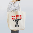 イロハのNo dog,No life! 赤 トートバッグ