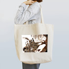 唐松 梗樹(ｶﾗﾏﾂ ｺｳｷ)の鯱植物図 トートバッグ