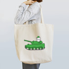 えかきにゃんこのお店♪のしろねこ　戦車 Tote Bag