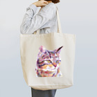 もじゃクッキーの３色の色鉛筆で描いた猫 Tote Bag