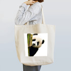 HKG パンダのパンダの覗き見 Tote Bag