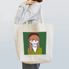 涼しい夏のベレー帽の女の子 Tote Bag