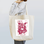 うしじまのこのkumanoko hello(赤) Tote Bag