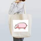 ZIPPLEのピンクのカバさん Tote Bag