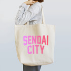 JIMOTO Wear Local Japanの仙台市 SENDAI CITY Tote Bag