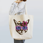 NobigaoのNobigao ハイビスカス猫 Tote Bag