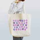 つきしょっぷの紫色の宝石 トートバッグ