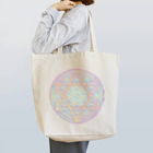 HIRO CollectionのRainbow Flower of Life & Hexagram Tote Bag