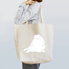 つかさのおデブ白猫の日向ぼっこ Tote Bag