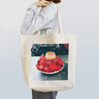 台湾まる子🐠🐟の台湾台南のエモいかき氷バックプリントTシャツ Tote Bag